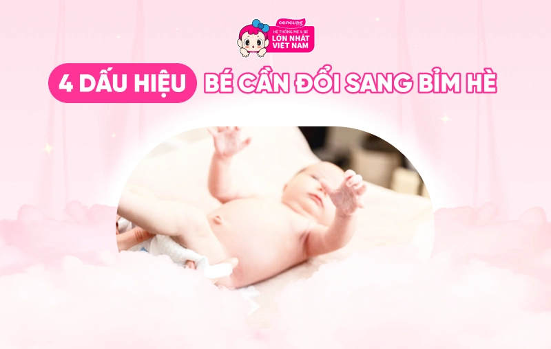 Những dấu hiệu bé cần đổi loại bỉm